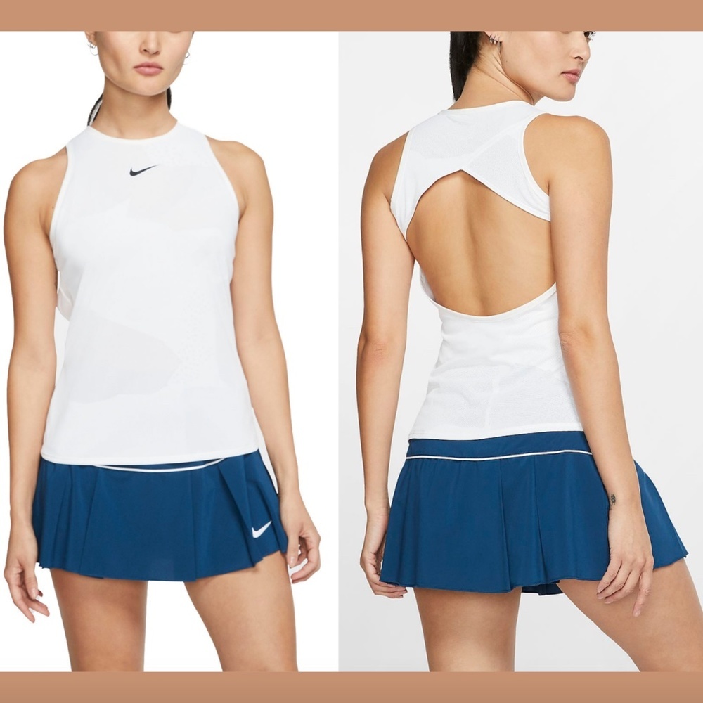 NWD $70 Nike Court‎ Dri-FIT Tennis Tank in White [ SZ Large ]